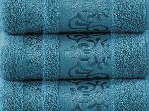 XPOSE® Bambusový ručník CATANIA - tyrkysový 50x90 cm