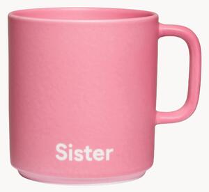 Designový hrnek s nápisem SISTER Favourite