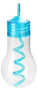 Toro Plastová láhev s brčkem 600ml žárovka MIX barev