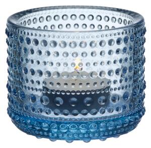 Iittala Svícen Kastehelmi, modrý aqua