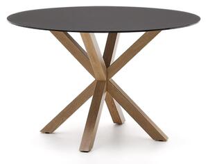 Kulatý jídelní stůl se skleněnou deskou ø 120 cm Argo – Kave Home