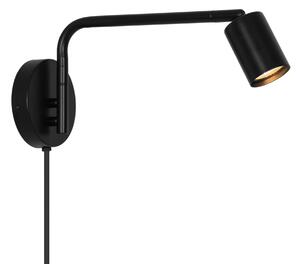 Nástěnná lampa Nordlux Explore Long (černá) kov, plast, ø 5,5 cm