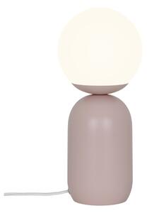 Stolní lampa Nordlux Notti - (růžová) kov, sklo, ø 15 cm