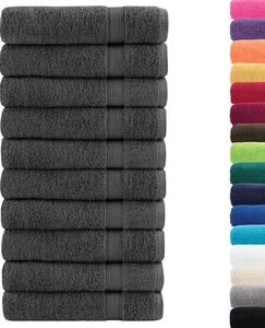 Prémiové osušky SOLUND 10 ks antracitové 100x150 cm 600 g/m²