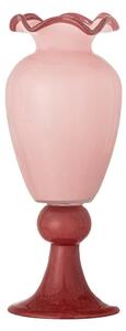 Růžová skleněná váza (výška 34 cm) Frills – Bloomingville