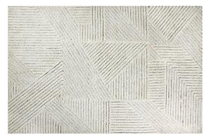 Vlněný koberec vally 170 x 240 cm béžový