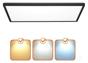 LED Přisazený panel NIVERA LED/32W/230V IP54 29,5x59,5 cm černá