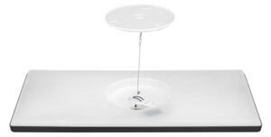 LED Přisazený panel NIVERA LED/32W/230V IP54 29,5x59,5 cm černá