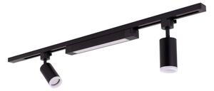 LED Bodové svítidlo v lišto. systému TRACER 2xGU10/10W/230V + LED/20W 1 m černá