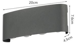 Brilagi - LED Venkovní nástěnné svítidlo FLAREBOX LED/8W/230V antracit IP65