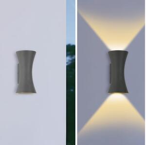 Brilagi - LED Venkovní nástěnné svítidlo BICON LED/10W/230V antracit IP44