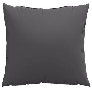 Polštáře na pohovku 4 ks antracitové 60 x 60 cm textil