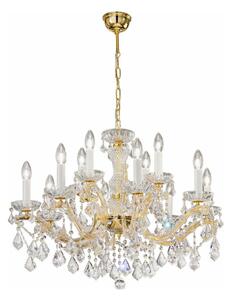 Kolarz 3149.88+4.3.KoT - Křišťálový lustr MARIA LOUISE 12xE14/40W/230V 24K zlato