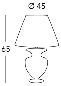 Kolarz 1365.71M.Au - Stolní lampa ANFORA 1xE27/100W/230V 24K zlato