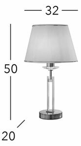 Kolarz 330.71.8C - Křišťálová stolní lampa IMPERIAL 1xE27/60W/230V zlatá/béžová