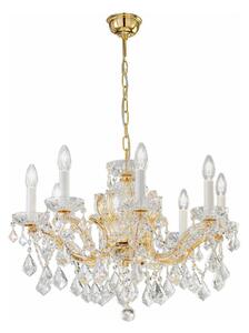 Kolarz 3149.88.3.KoT - Křišťálový lustr MARIA LOUISE 8xE14/40W/230V 24K zlato