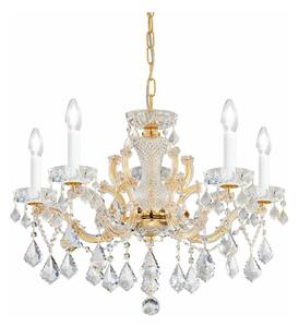 Kolarz 3149.85.3.KoT - Křišťálový lustr MARIA LOUISE 5xE14/40W/230V 24K zlato
