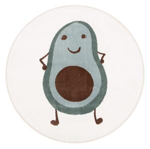 Dětský koberec v mentolové barvě/slonovinový ø100 cm Avocado Mint – FD