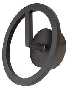 LA 1007918 Q-RING nástěnné svítidlo, 3000 K FÁZE, IP65, černá - BIG WHITE (SLV)