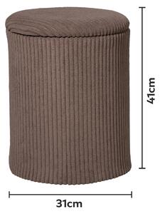 Livarno® Taburet s úložným prostorem (samet) (100408939002)