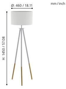 Eglo 49156 - Stojací lampa BIDFORD 1xE27/60W/230V