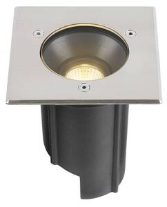 LA 1007811 DASAR® M svítidlo pro vestavbu do podlahy, hranatý kryt, 24°, 3000K, včetně driveru DALI ovladače, nerezová ocel - BIG WHITE (SLV)