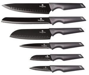 BERLINGERHAUS Sada nožů s nepřilnavým povrchem 6 ks Carbon Pro Line BH-2596