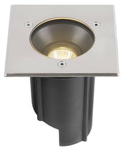 LA 1007811 DASAR® M svítidlo pro vestavbu do podlahy, hranatý kryt, 24°, 3000K, včetně driveru DALI ovladače, nerezová ocel - BIG WHITE (SLV)