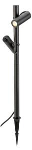 LA 1007869 HELIA SLIM Pole double LED, venkovní stojací lampa, černá IP65 3000K - BIG WHITE (SLV)