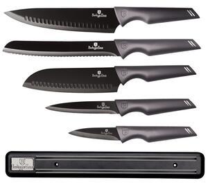 BERLINGERHAUS Sada nožů s magnetickým držákem 6 ks Carbon Pro Line