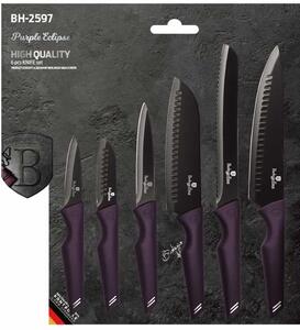 BERLINGERHAUS Sada nožů s nepřilnavým povrchem 6 ks Purple Eclipse Collection BH-2597