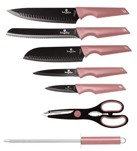 BERLINGERHAUS Sada nožů ve stojanu 8 ks I-Rose Edition BH-2585