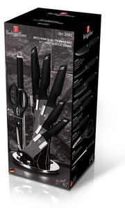 BERLINGERHAUS Sada nožů ve stojanu 8 ks Black Silver Collection BH-2693