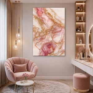 DUBLEZ | Dřevěný obraz na stěnu - Rosé Marble | UV tisk, Premium