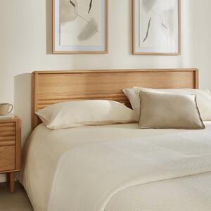 Dubová dvoulůžková postel Kave Home Lenon 180 x 200 cm