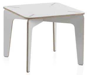 Bílý dětský stůl z překližky Geese Piper, 60 x 60 cm