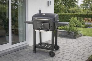 Multifunkční gril na dřevěné uhlí BestBerg BBBQ-11B / 54 x 42,5 cm / černá