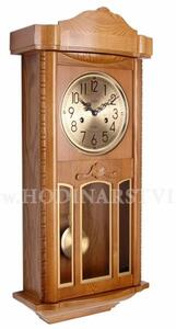 Adler 11002-OAK - dřevěné kyvadlové hodiny s mechanickým strojem a půlovým bitím