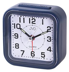 JVD Levný analogový ručkový modrý budík JVD SRP6808.1 s osvětlením