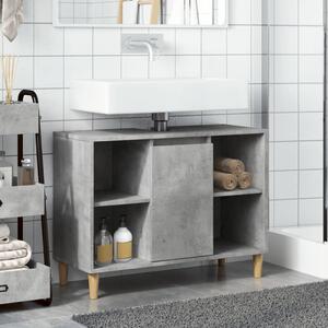 Koupelnová skříňka betonově šedá 80x33x60 cm kompozitní dřevo