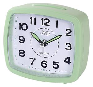 JVD Analogový ručkový zelený budík JVD SRP8506.1 s osvětlením