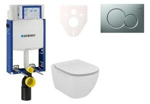 Cenově zvýhodněný závěsný WC set Geberit k zazdění + WC Ideal Standard Tesi 110.302.00.5NE3