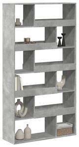 Dělicí stěna betonově šedá 100 x 33 x 187,5 cm kompozitní dřevo