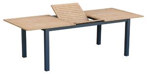 Sunfun Carina Zahradní stůl rozkládací, 180–240 × 100 × 75 cm, hliník, dřevo z akácie
