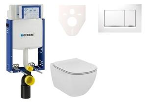 Cenově zvýhodněný závěsný WC set Geberit k zazdění + WC Ideal Standard Tesi 110.302.00.5NE5