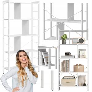 Regál Songmics Vasagle 74 cm x 154,5 cm x 30 cm bílý