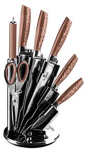 BERLINGERHAUS Sada nožů ve stojanu 8 ks Rosegold Metallic Line BlackSmith