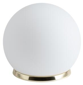 OSMONT BIA50533 BIANCA 1 stolní skleněná lampa mosaz leštěná / bílá IP40 25W E27
