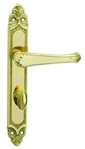 Dveřní kování COBRA IKARUS (OLV) - BB klika-klika otvor pro obyčejný klíč/OLV (mosaz leštěná, lesklá) / Rozteč 72 mm