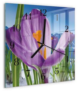 Skleněné hodiny na stěnu Jaro zskc-30x30-00175567